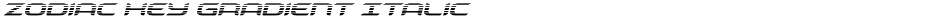 Zodiac Key Gradient ItalicDemo