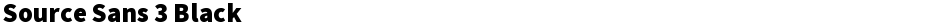 Source Sans 3 BlackDemo