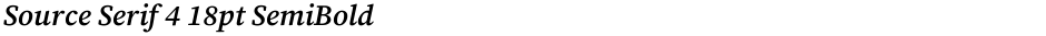 Source Serif 4 18pt SemiBoldDemo