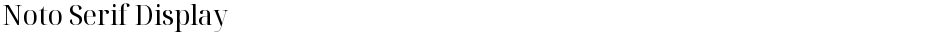 Noto Serif DisplayDemo