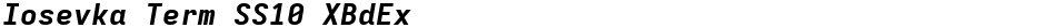 Iosevka Term SS10 XBdExDemo