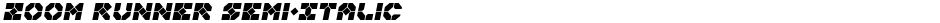 Zoom Runner Semi-ItalicDemo