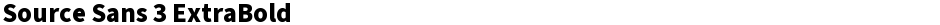Source Sans 3 ExtraBoldDemo