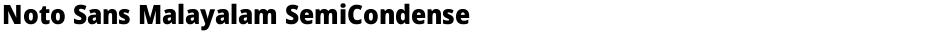 Noto Sans Malayalam SemiCondensed BlackDemo