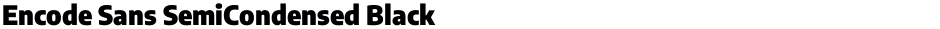 Encode Sans SemiCondensed BlackDemo
