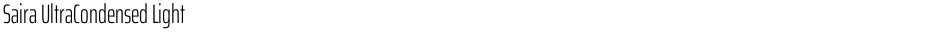 Saira UltraCondensed LightDemo