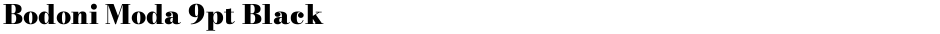 Bodoni Moda 9pt BlackDemo