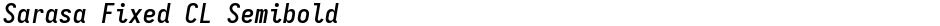 Sarasa Fixed CL SemiboldDemo