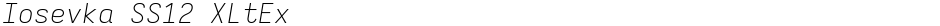 Iosevka SS12 XLtExDemo