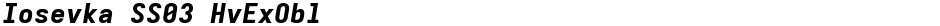 Iosevka SS03 HvExOblDemo