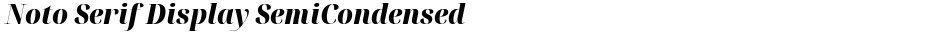Noto Serif Display SemiCondensed BlackDemo