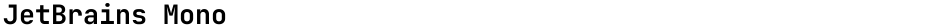 JetBrains MonoDemo