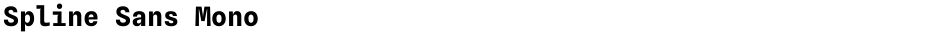 Spline Sans MonoDemo