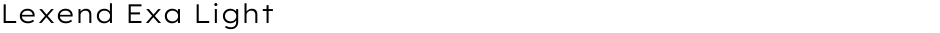 Lexend Exa LightDemo