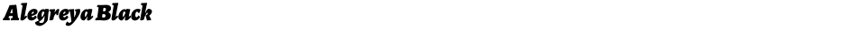 Alegreya BlackDemo
