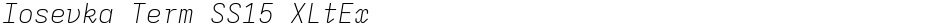 Iosevka Term SS15 XLtExDemo
