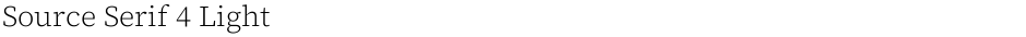 Source Serif 4 LightDemo