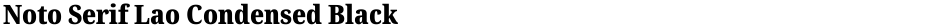 Noto Serif Lao Condensed BlackDemo