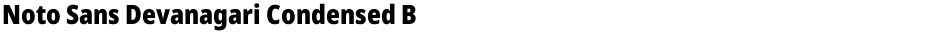Noto Sans Devanagari Condensed BlackDemo