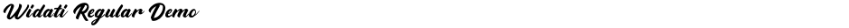 Widati Regular DemoDemo