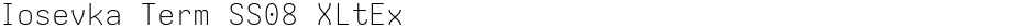 Iosevka Term SS08 XLtExDemo
