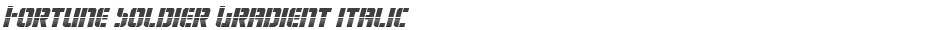 Fortune Soldier Gradient ItalicDemo