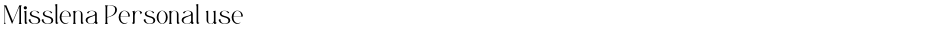 Misslena Personal useDemo