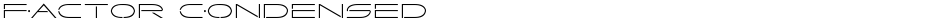 Factor CondensedDemo