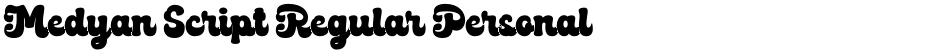 Medyan Script Regular PersonalDemo