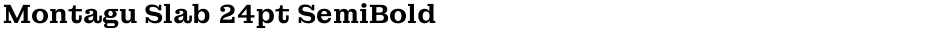 Montagu Slab 24pt SemiBoldDemo