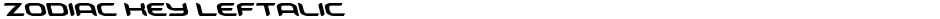 Zodiac Key LeftalicDemo
