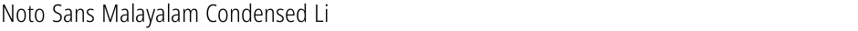 Noto Sans Malayalam Condensed LightDemo