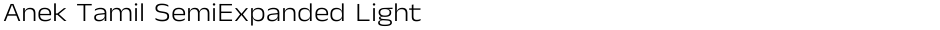 Anek Tamil SemiExpanded LightDemo