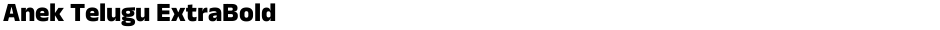 Anek Telugu ExtraBoldDemo