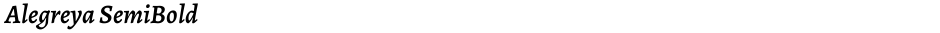 Alegreya SemiBoldDemo