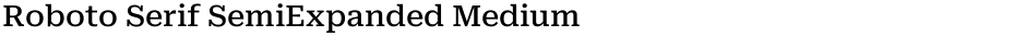 Roboto Serif SemiExpanded MediumDemo