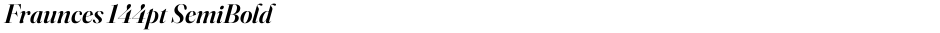 Fraunces 144pt SemiBoldDemo