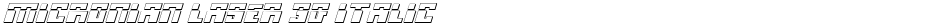 Micronian Laser 3D ItalicDemo