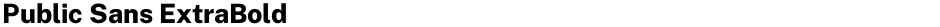 Public Sans ExtraBoldDemo