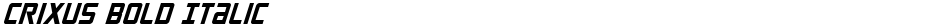 Crixus Bold ItalicDemo