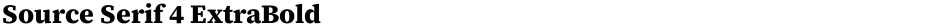 Source Serif 4 ExtraBoldDemo