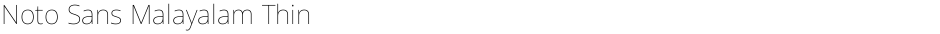 Noto Sans Malayalam ThinDemo