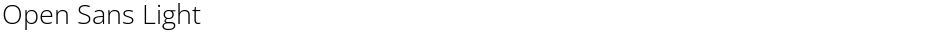 Open Sans LightDemo