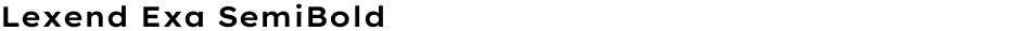 Lexend Exa SemiBoldDemo