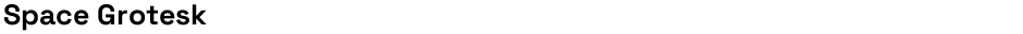 Space GroteskDemo