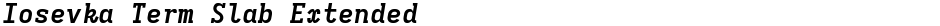 Iosevka Term Slab ExtendedDemo