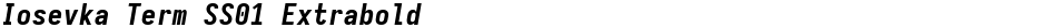 Iosevka Term SS01 ExtraboldDemo