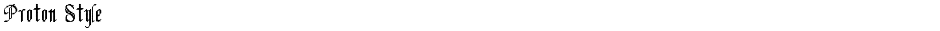 Proton StyleDemo