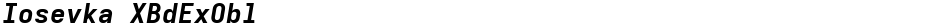 Iosevka XBdExOblDemo
