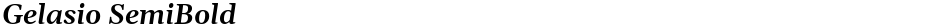 Gelasio SemiBoldDemo